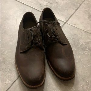 Bass brown leather loafers.